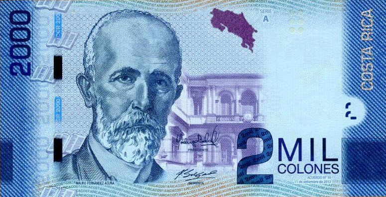 P275b Costa Rica 2000 Colones Year 2015